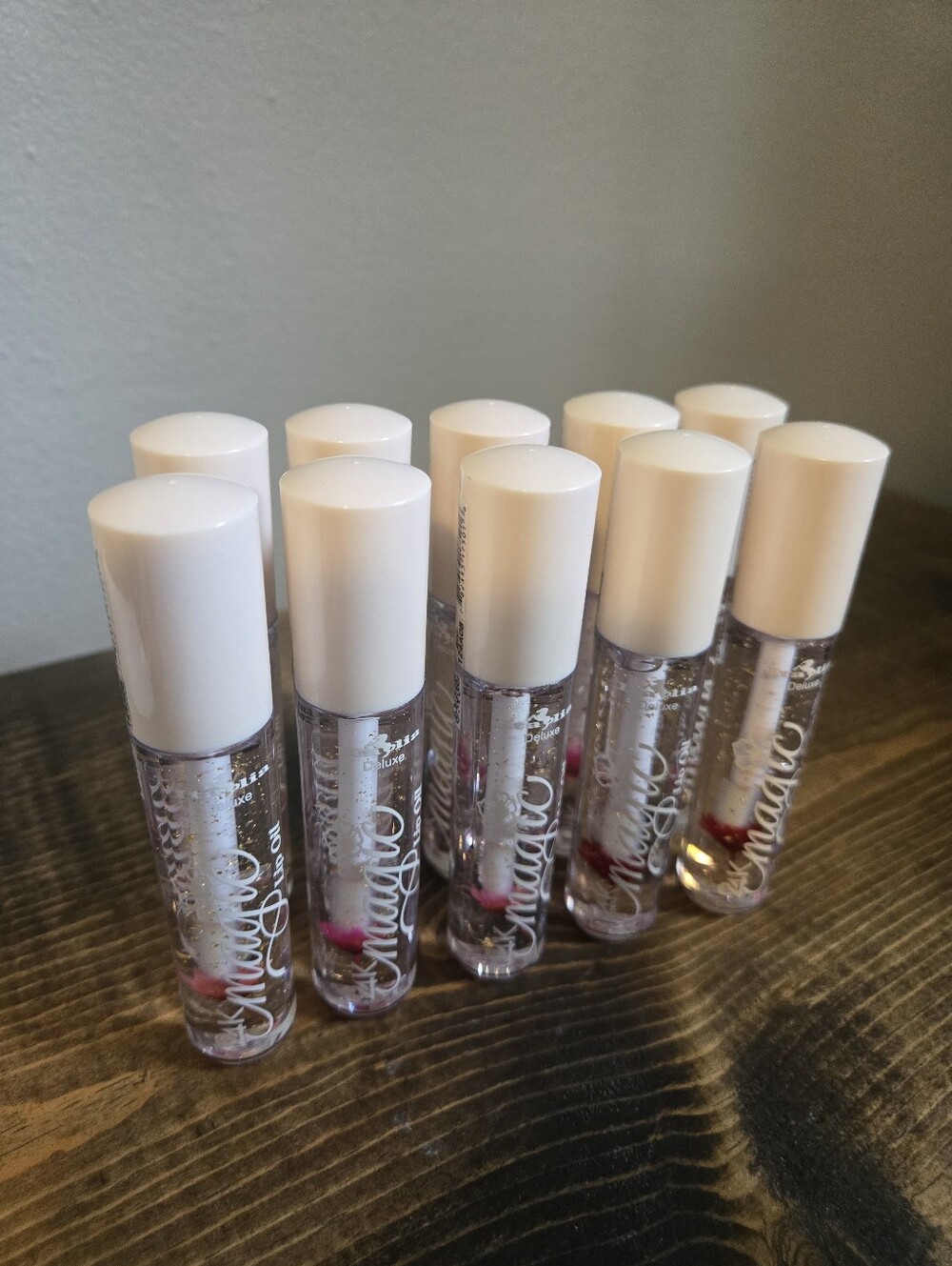 Set Of 10 Italia Deluxe 24K Magic Lip Oils